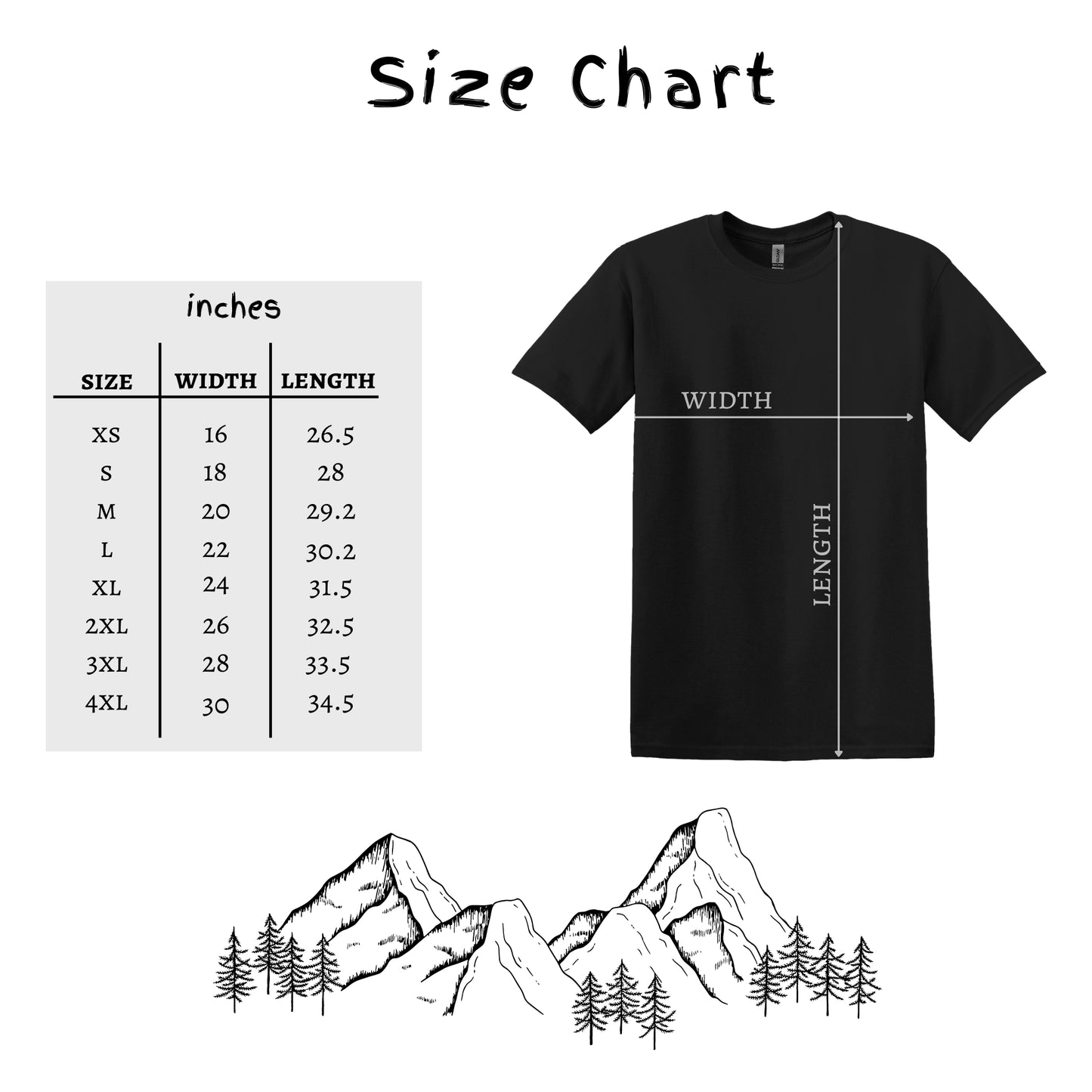Mountain Bike TShirt Biker MTB Men Biking Bicycle Cycling - Grey Mountain Range with Biker on Left